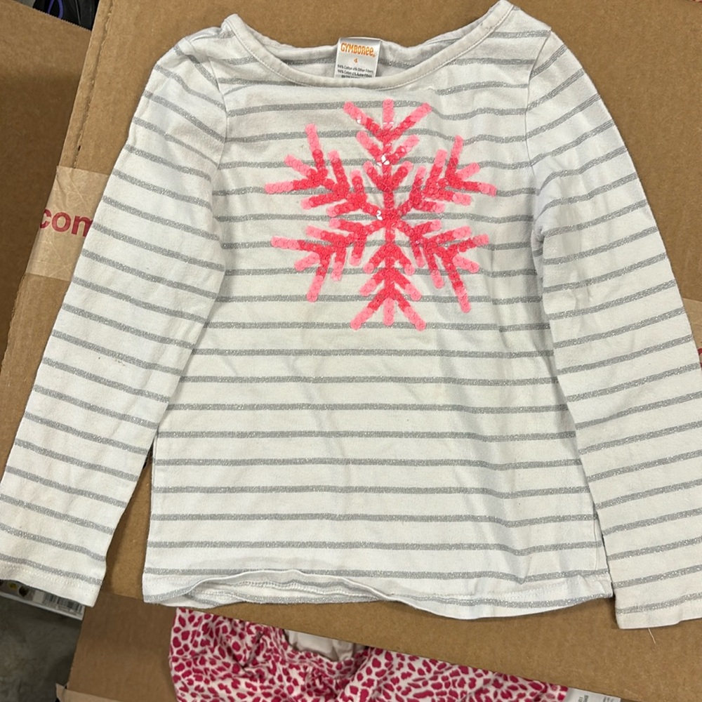 Gymboree sparkly winter shirt